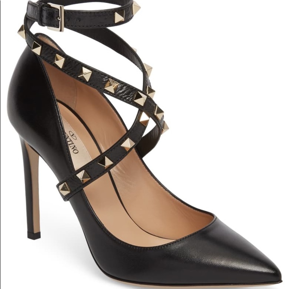 Valentino Rockstud Wrap Pump